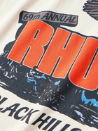 Rhude - Black Hills Rally Logo-Print Cotton-Jersey T-Shirt - White