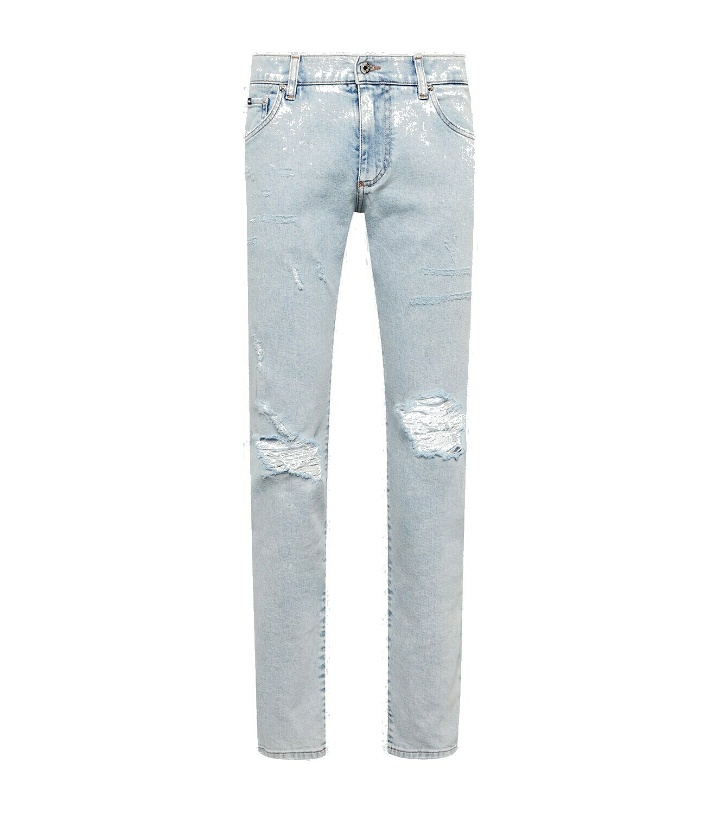 Photo: Dolce&Gabbana - Distressed skinny jeans