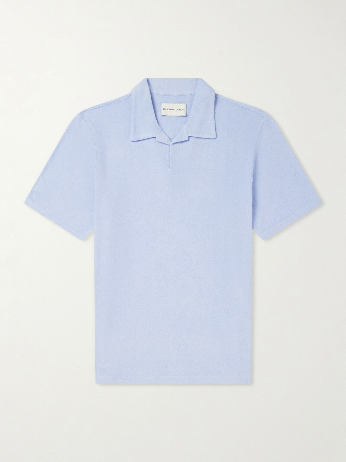 Frescobol Carioca - Faustino Terry Cotton Blend Polo Shirts - Blue