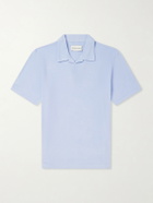 Frescobol Carioca - Faustino Terry Cotton Blend Polo Shirts - Blue
