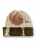 The Elder Statesman - Rorschach Tie-Dyed Ribbed Cashmere Beanie