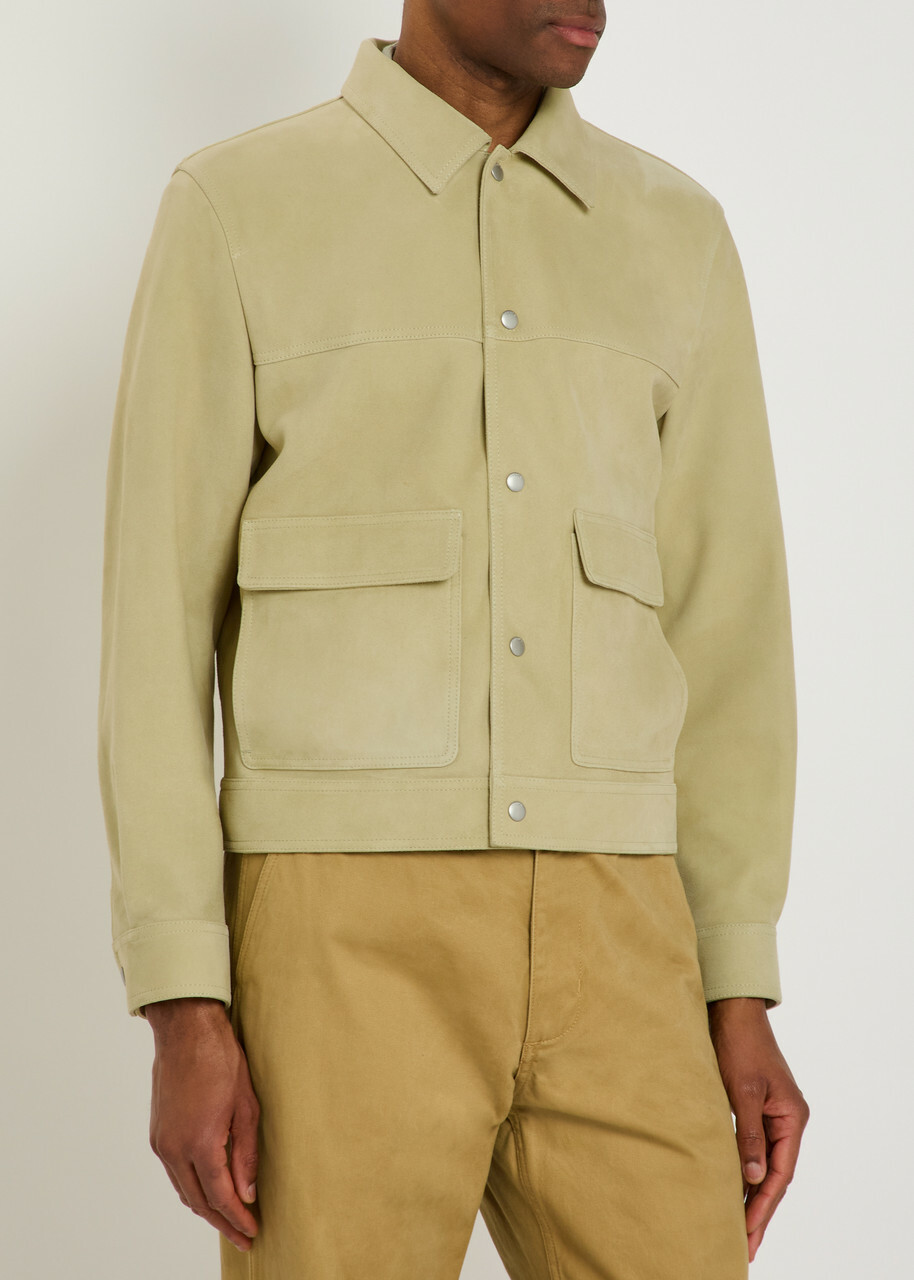 Frame Suede Jacket Light Green
