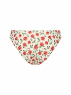 WEWOREWHAT Rose Printed Scoop Bikini Bottoms