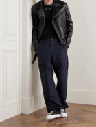 Givenchy - Straight-Leg Panelled Cotton Trousers - Blue