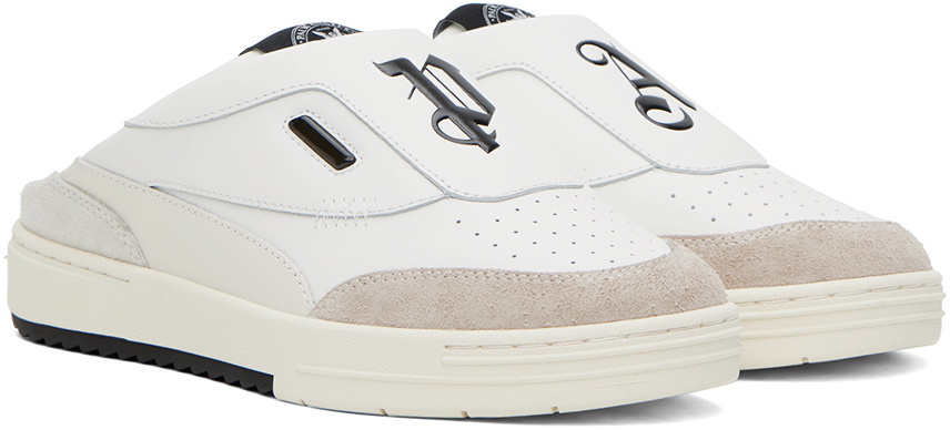 Palm Angels University Mules White Black Sneakers PALM ANGELS Palm University Two Colour Sneakers White/Black  main image 4