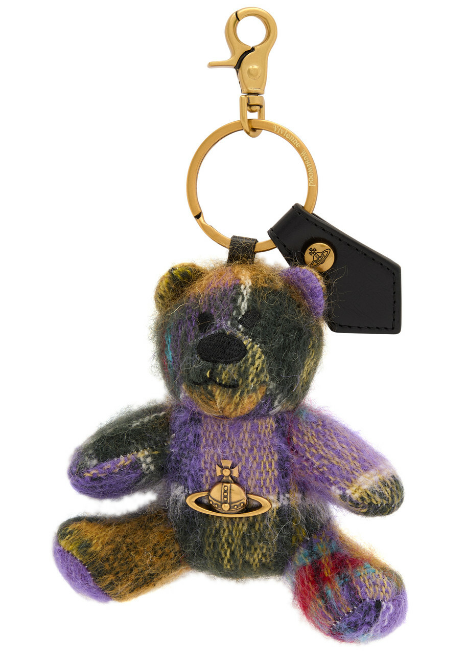 Vivienne Westwood Teddy Bear Tartan Brushed-knit Keyring