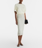 Róhe Cotton-blend midi skirt