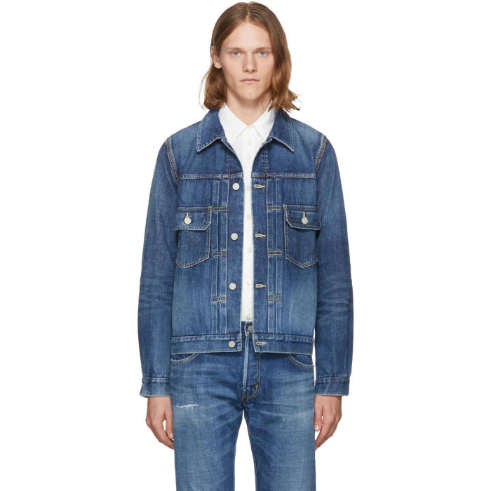 Visvim Blue Damaged Denim 101 Jacket Visvim