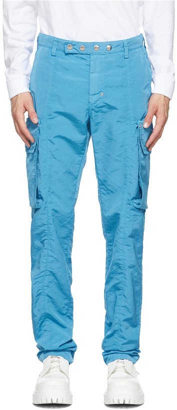 Photo: 1017 ALYX 9SM Blue Garment-Dyed Cargo Pants