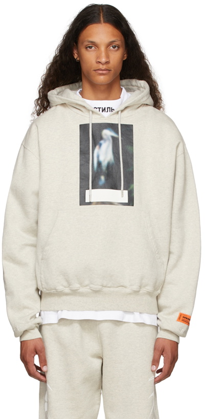 Photo: Heron Preston Grey Censored Heron Hoodie