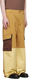 Marni Tan Water-Repellent Colour-Block Cargo Pants