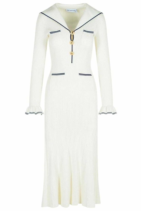 Photo: self-portrait Ribbed Midi Dress