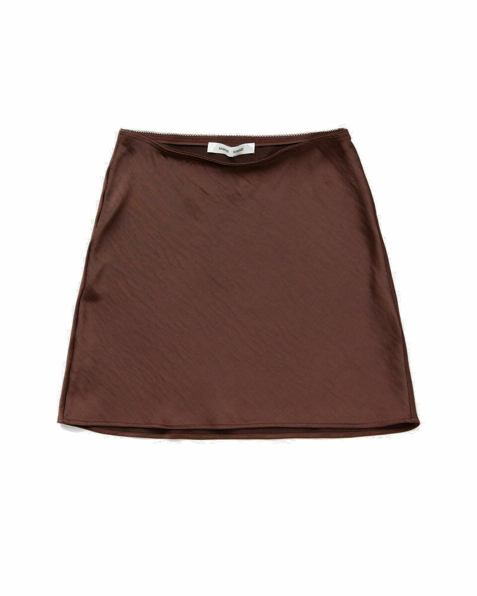 Photo: Samsøe & Samsøe Saagneta Short Skirt 12956 Brown - Womens - Skirts