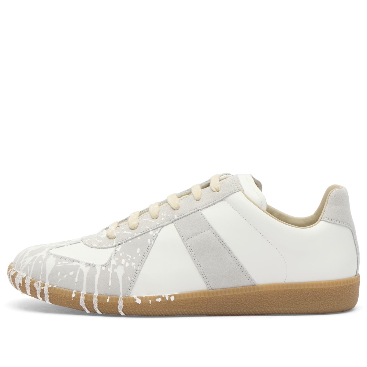 Maison Margiela Men's Replica Sneaker in White/Off White