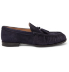 TOD'S - Suede Tasseled Loafers - Blue