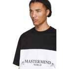 mastermind WORLD Black and White Boxy Colorblocked T-Shirt