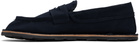 Moschino Navy Desert College Loafers