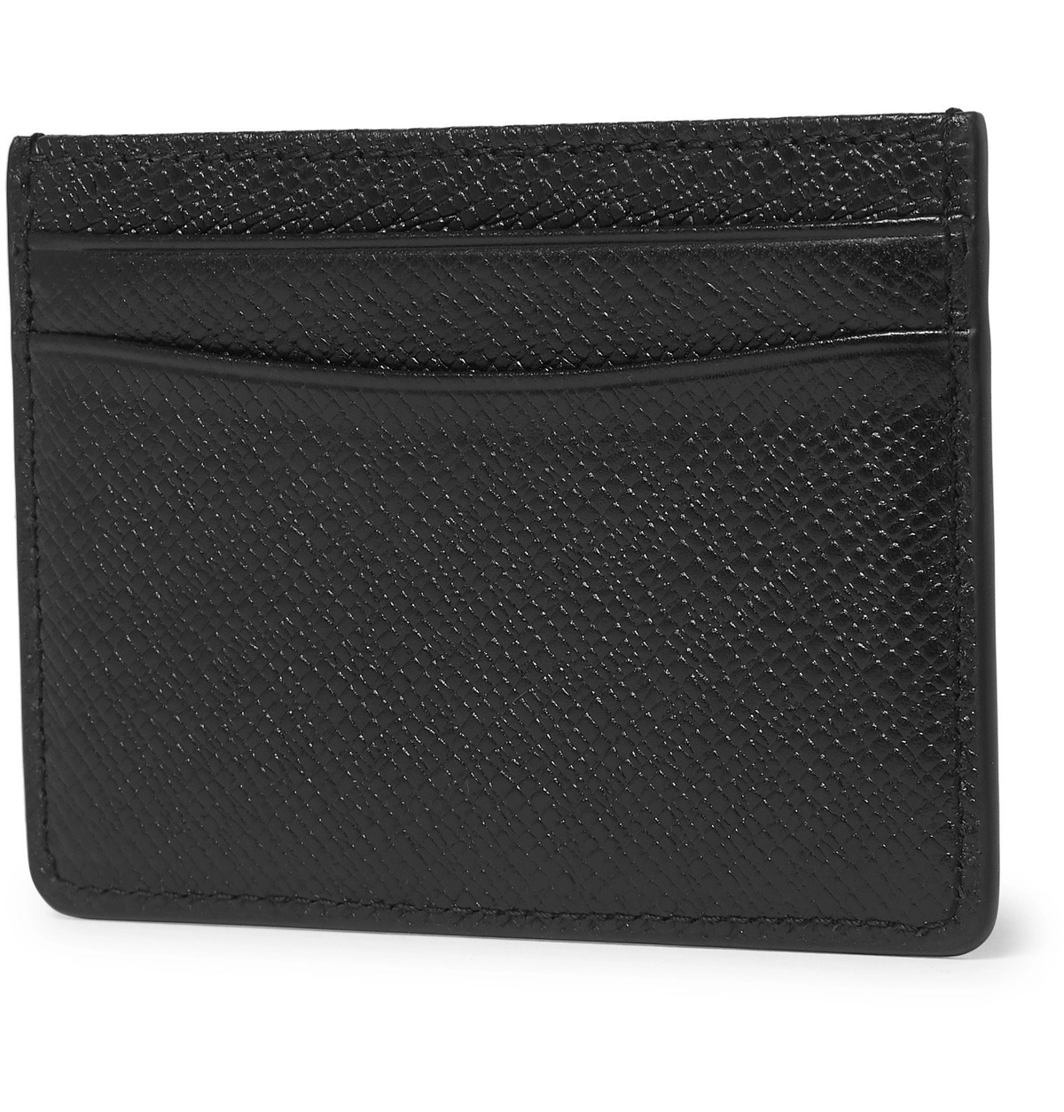 Hugo Boss - Full-Grain Leather Cardholder - Black Hugo Boss