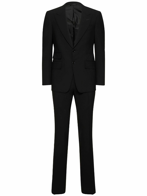 Photo: TOM FORD - Shelton Stretch Wool Plain Weave Suit
