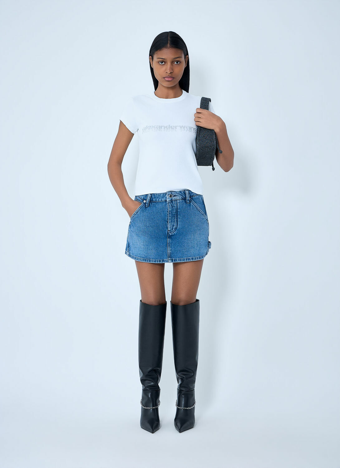 Alexander Wang Denim Mini Skirt