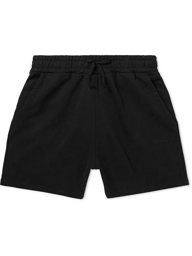 Photo: CDLP - Mobilité Logo-Embroidered Cotton-Jersey Drawstring Shorts - Black