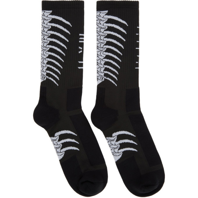 Photo: Unravel Black Back Bone High Socks