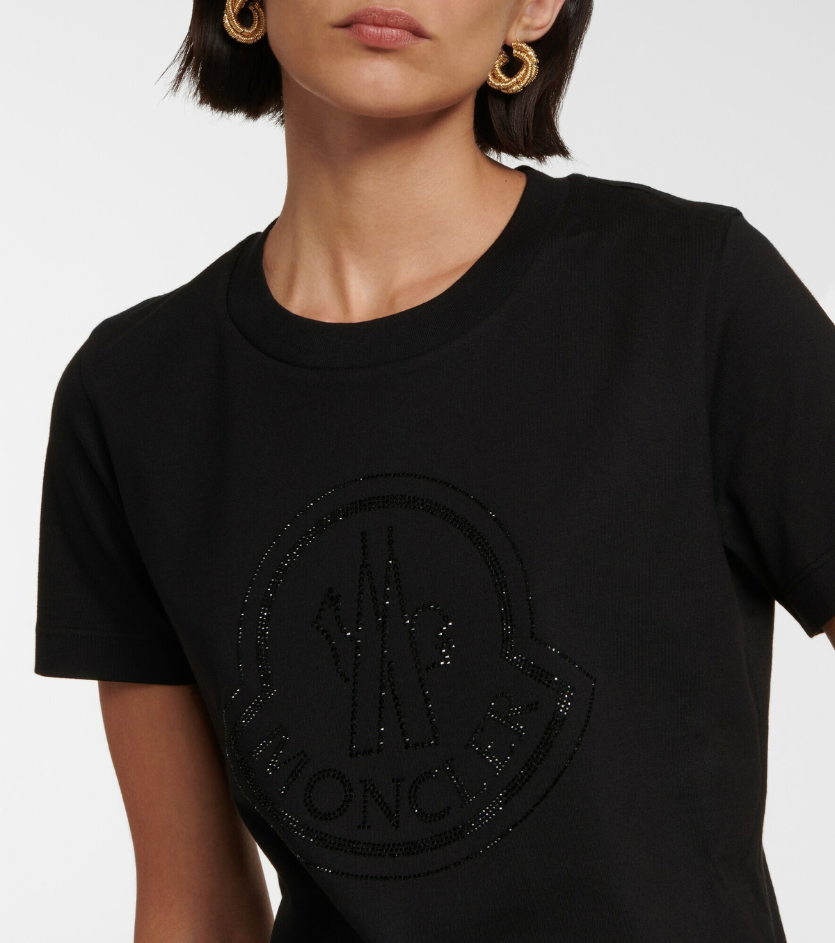 【MONCLER】EMBROIDERED LOGO COTTON T-SHIRT Tシャツ 刺繍ロゴ Moncler Cotton Logo Embroidered T-Shirt | Harrods US