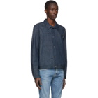 Nudie Jeans Indigo Denim Vinny Dry Classic Slub Jacket