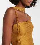 Marmar Halim Peplum ruched gown