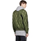Tim Coppens Green Quilted MA-1 Bomber