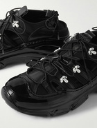 Simone Rocha - Embellished Leather and Neoprene-Trimmed Rubber Sneakers - Black