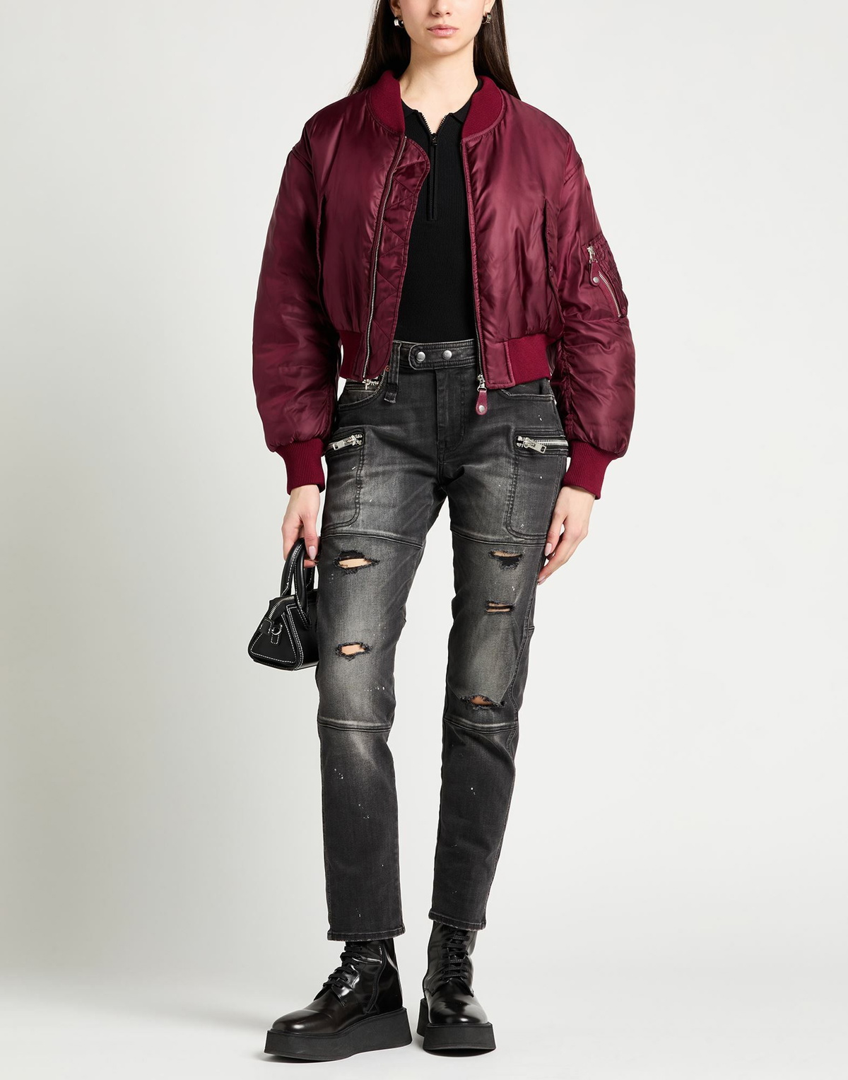 R13 Womens Jeans in Black