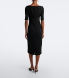 Dolce&Gabbana Virgin wool crêpe midi dress