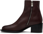 Enfants Riches Déprimés Burgundy Night Version Square Toe Franky Boots