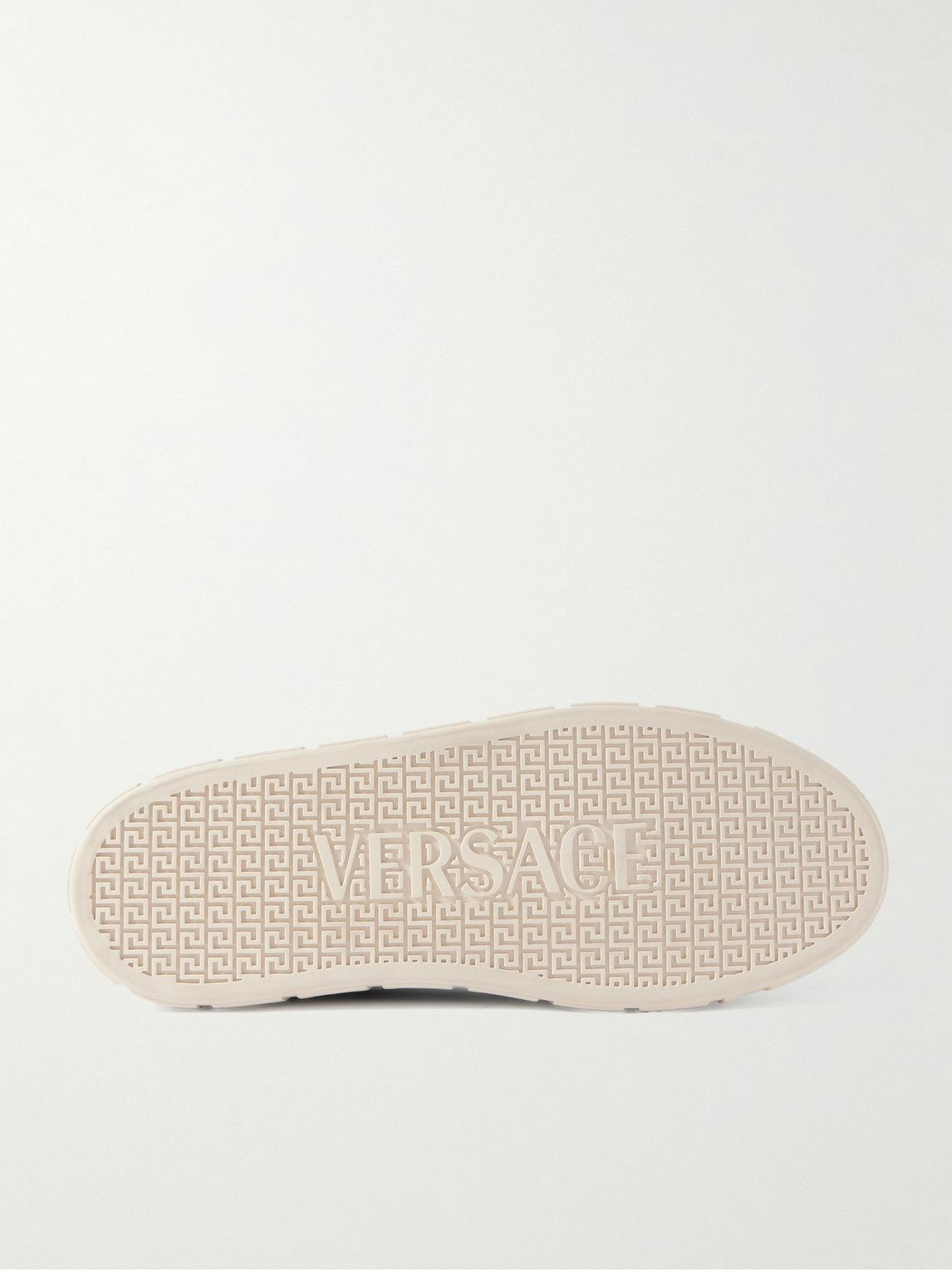 Versace - Greca Baroque Panelled Jacquard Sneakers - Gray