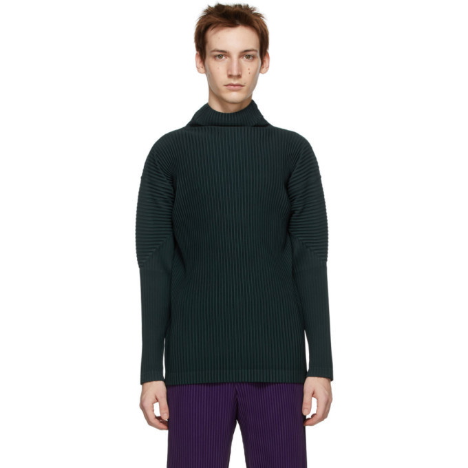 Photo: Homme Plisse Issey Miyake Green Monthly Colors November Turtleneck