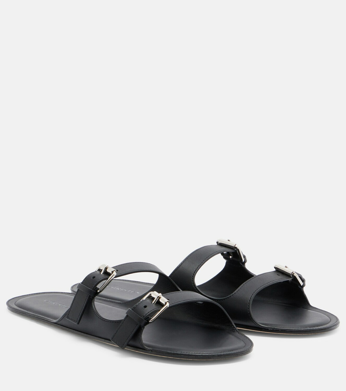 Christen Double Belt leather sandals