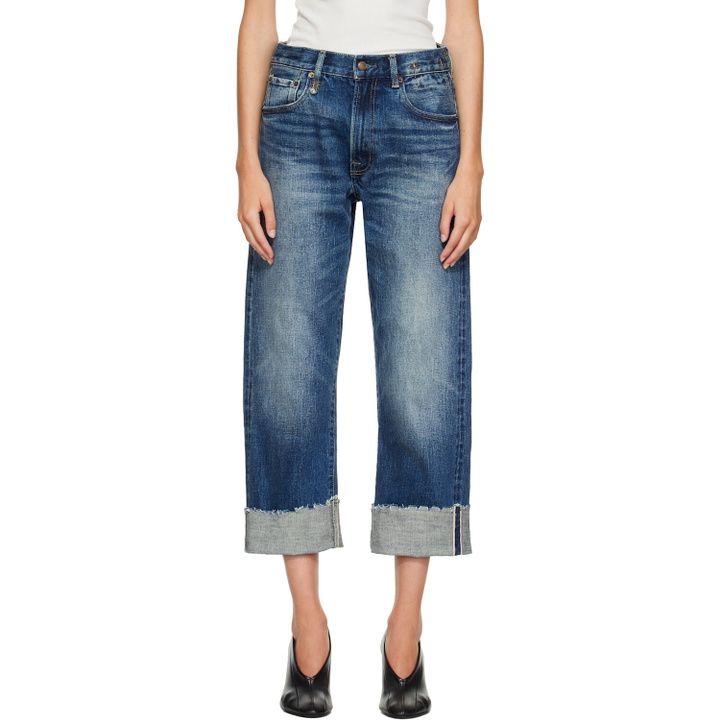 Photo: R13 Blue Cuffed X-Boyfriend Jeans