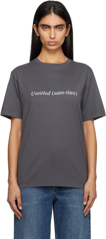 Photo: Études Gray 'Untitled' Regular T-shirt