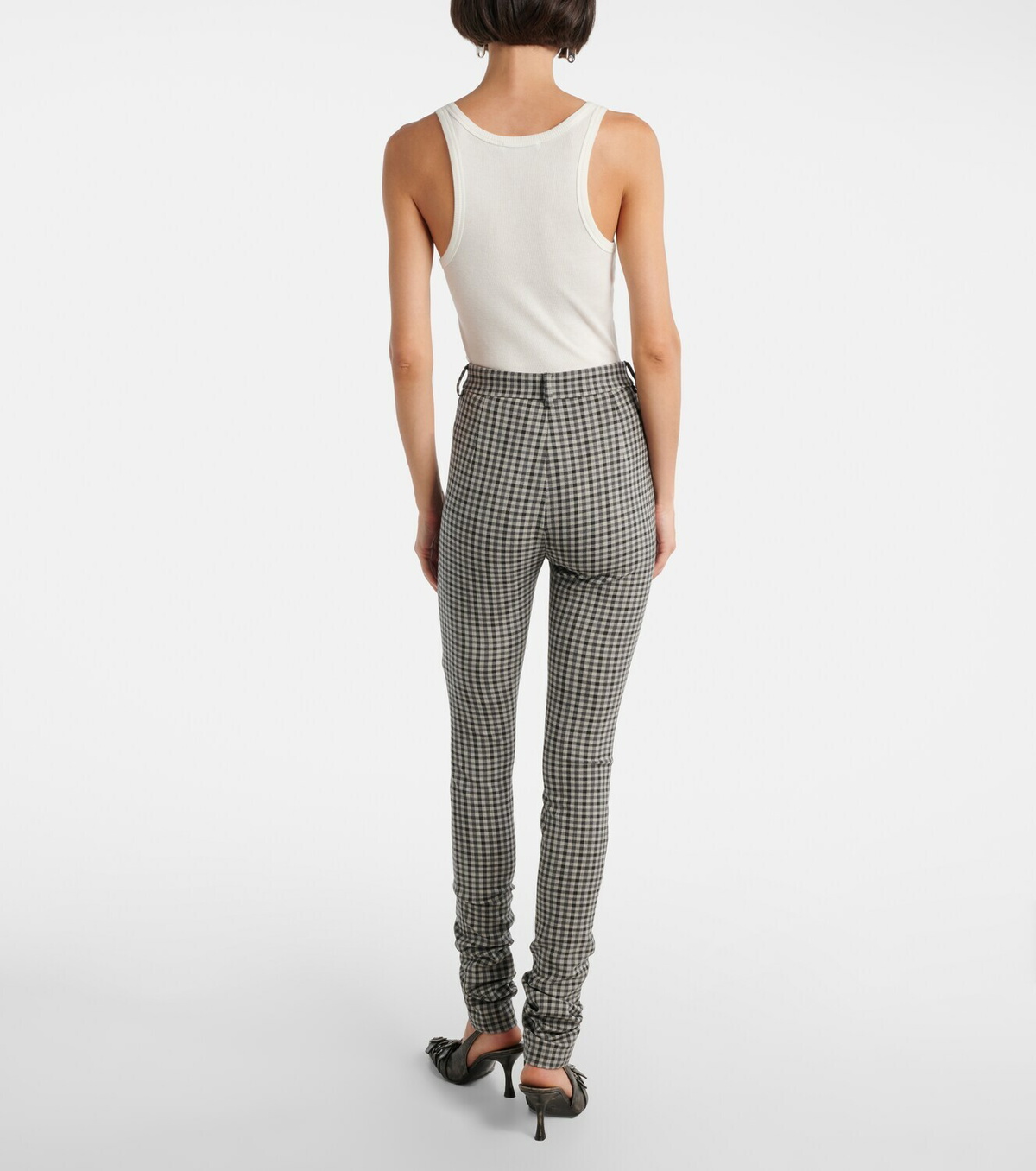 Acne Studios Checked wool-blend slim pants
