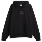Umbro Men's Iconic Hoodie in Black/Volcanic Ash