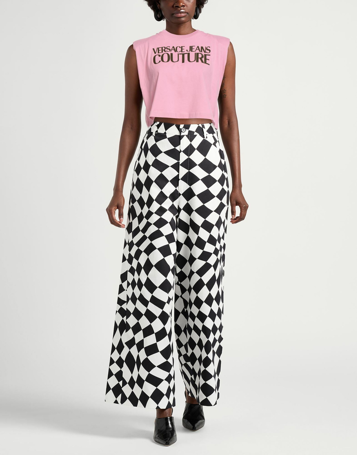 Versace Jeans Couture Womens T-shirt in Pink