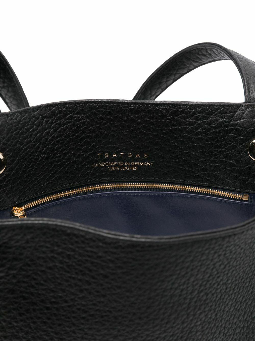 Tsatsas Black Nexus Leather Tote Bag