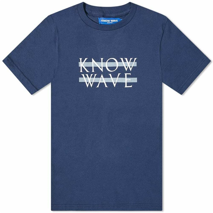 Photo: Know Wave Men's Tonal Wavelength T-Shirt in Navy
