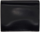 032c Black Leather Wallet