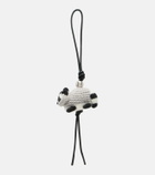 Loewe Racoon leather-trimmed bag charm