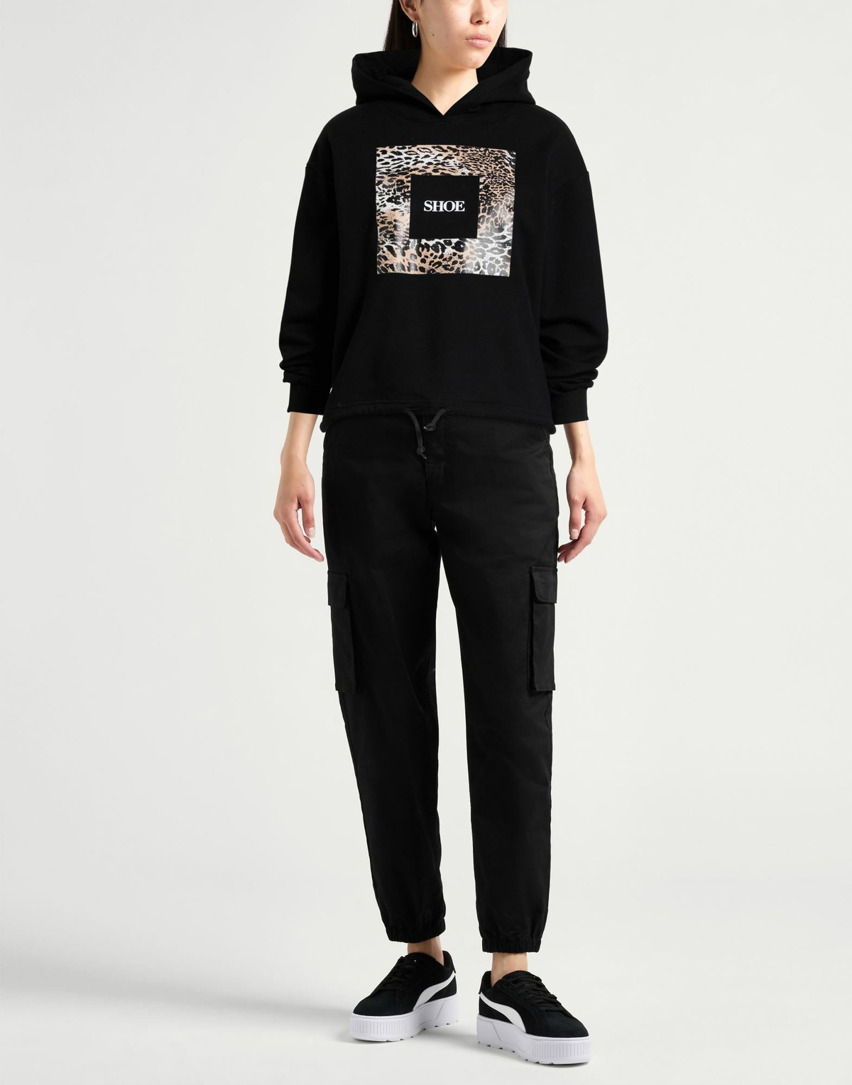 Shoe Womens Sweatshirt in Black