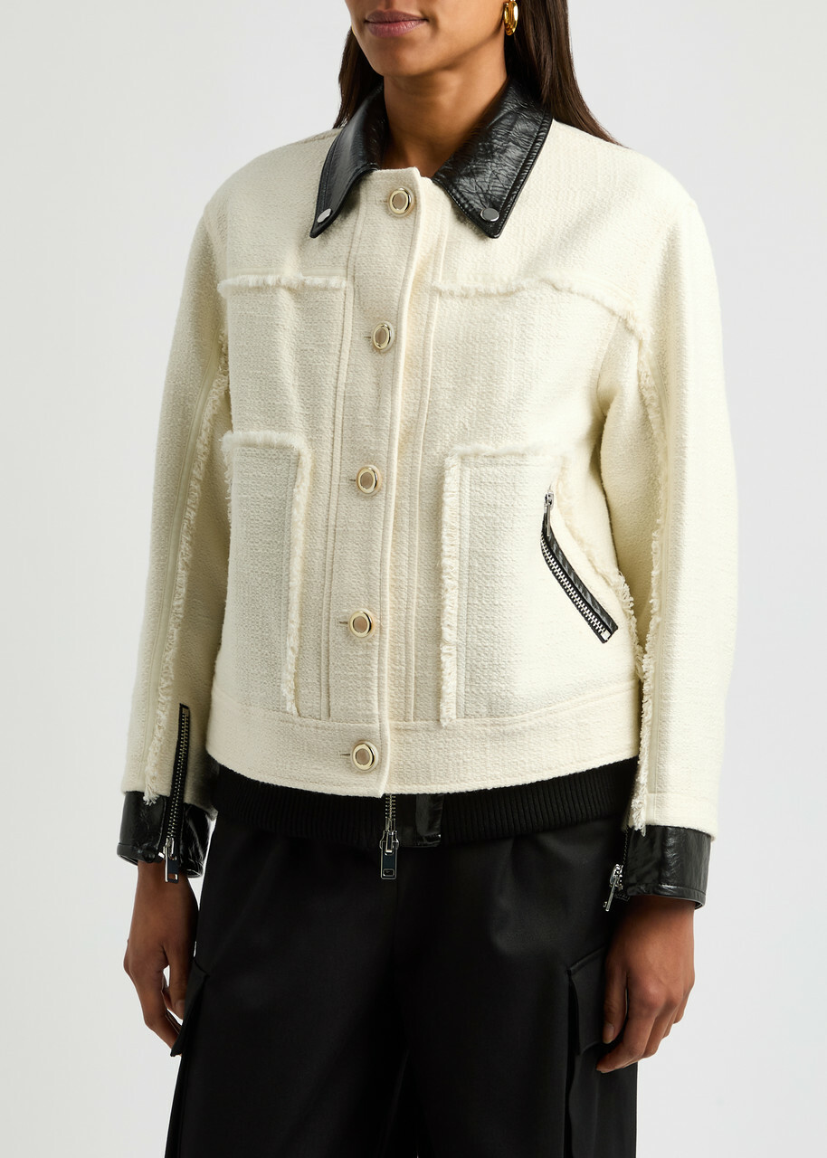 3.1 Phillip Lim Boucle Tweed Jacket Ivory 3.1 Phillip Lim