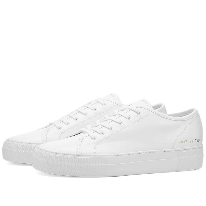 Photo: Woman by Common Projects Women's Tournament Super Low Sneakers in White