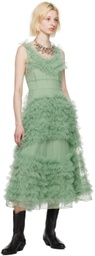 Molly Goddard Green Mertyl Minidress